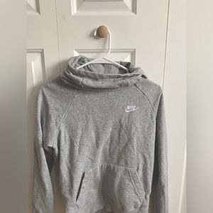 nike high neck grey comfy hoodie womens XS